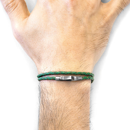 fern-green-liverpool-silver-leather-bracelet. jpg