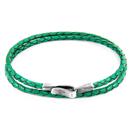 fern-green-liverpool-silver-leather-bracelet. jpg