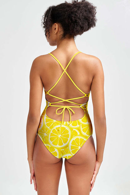 Nikki Crisscross Strappy One-Piece Swimsuit