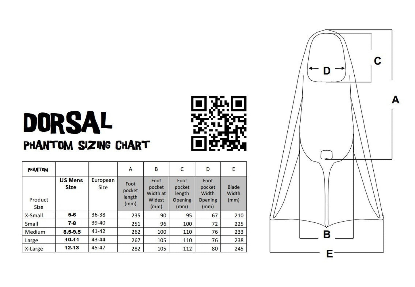 DORSAL Bodyboard Floating Swimfins