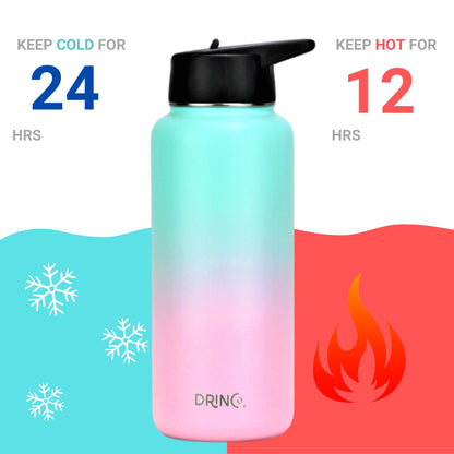 DRINCO® 32oz Stainless Steel Water Bottle