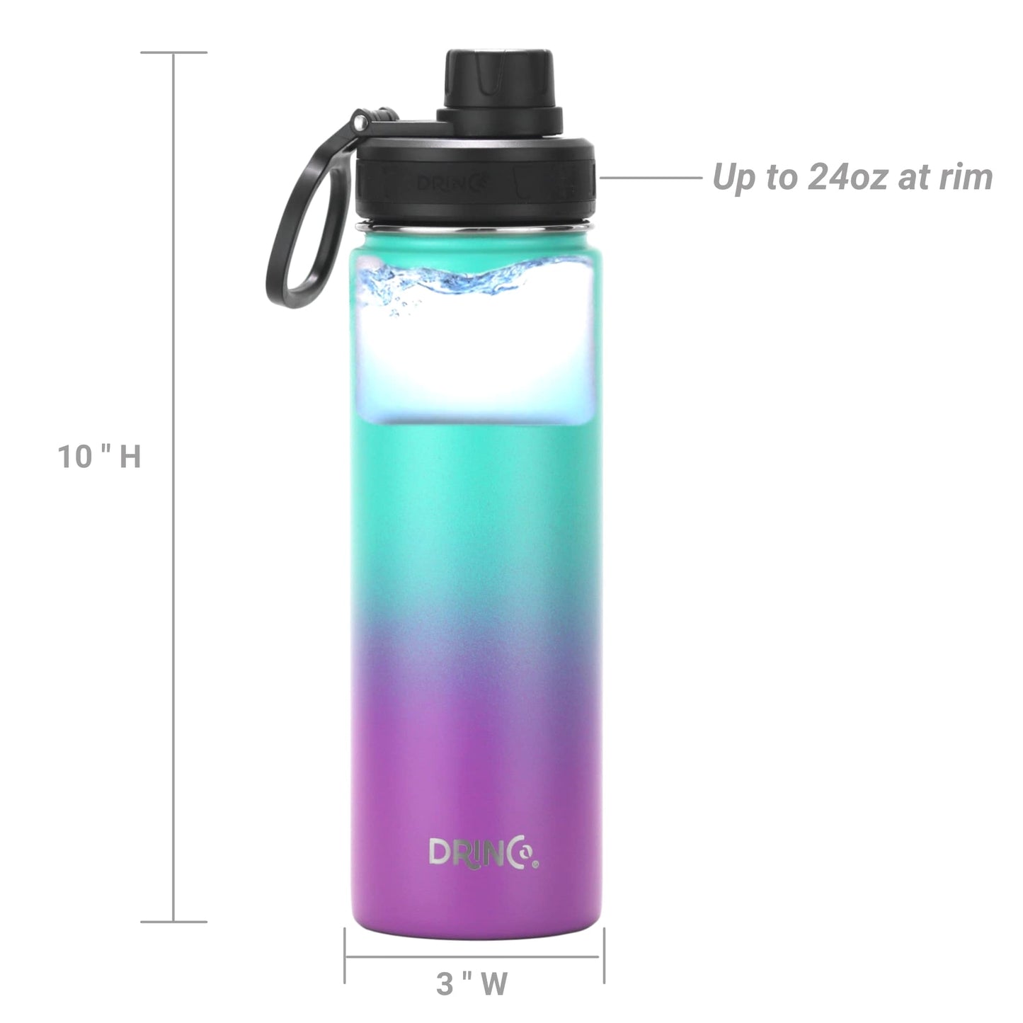 22oz Stainless Steel Water Bottle