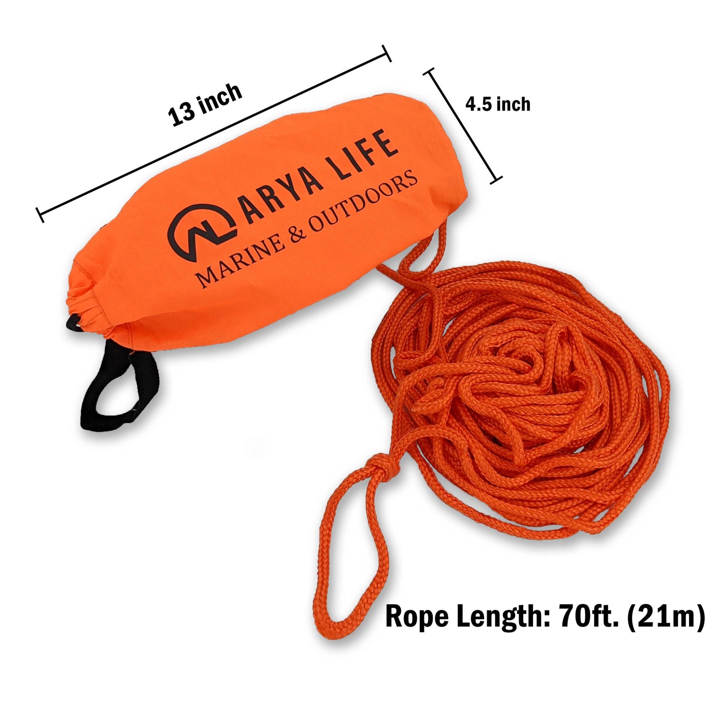 70ft Throw Rope Rescue Bag