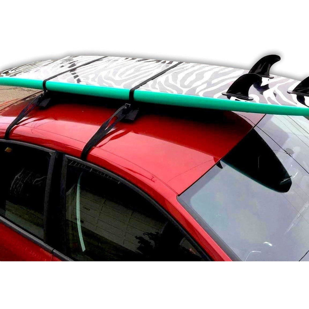 Dorsal Universal Soft Racks with Car Roof Pads Tie Down Straps Storage Bag - Pack of 2 for Surfboards Kayak Canoe Paddleboards-6